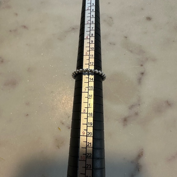 Authentic Pandora Sterling Silver and Lapis Lazuli Ring Sz 6 Marked 925 ALE 52 - Picture 2 of 3